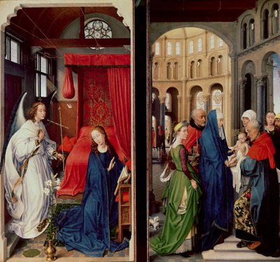 La Anunciación y la Presentación en el Templo de Rogier van der Weyden
